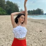 Tanya Sharma Instagram - It was the summer of love 🧡 . . Top - @a_trolley_ofclothes Shorts - @srstore09 Khao Lak, Thailand