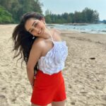 Tanya Sharma Instagram - It was the summer of love 🧡 . . Top - @a_trolley_ofclothes Shorts - @srstore09 Khao Lak, Thailand