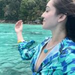 Tanya Sharma Instagram - She’s flower sweet🐚 And fire wild 🔥 . P.s - I got that cute heart necklace from the moken village ! The people there are Literally living on an island since 200 years and so content with their internet free life 💫also it’s handmade 🪺 Wearing - @srstore09 #phuket #islandvibes #beach #wildlife #tanyasharma #travelgram Phuket
