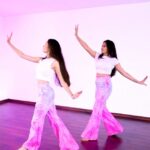 Teju Ashwini Instagram - Nenjiniley rebirth ❤️ We met for an hour and choreographed this song , may not be perfect but we absolutely love how the fusion came out 😍♥️ @sushmithasuresh93 ♥️ 🎥: @sathyaphotography3 Outfit : @deepoo_designers #tejuashwini#nenjinilerebirth