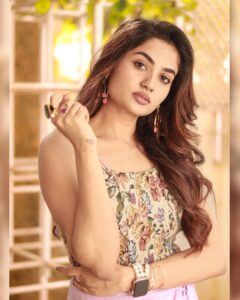 Teju Ashwini Instagram - 💜

Skirt :  @theoosinool 
Top : @deekshitanikkam 
Accessories: @thegarnet.in 
Hairstylist: @vishaa_hairandmakeup 
📸 by @hakunamatata_sai 

#tejuashwini#singleayitendi#promotions