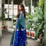Teju Ashwini Instagram - Hey It’s been a while….. Saree @thepallushop Jewellery @mspinkpantherjewel 📸 @sathyaphotography3 #tejuashwini