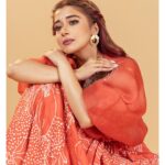 Tina Datta Instagram - "Life is very interesting... in the end, some of your greatest pains, become your greatest strengths." — Drew Barrymore . . 📸: @niravthakkarphotography 👗: @eksootofficial 💎: @zevalry @cherryblossoms.designs 🧣: @hemlataa9 @stylebyhemlataa 🤝: @saloni142_ 💄: @symone.neilson_mua_hair 📍: @studio211mumbai . . #EklaChaloRe #WarriorPrincess #TinaKaStyle #fashiongram #goodvibes #fashion #style #lookbook #stylefile #instagood #instadaily #fyp #tinadatta