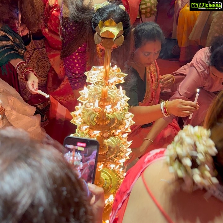 Urvashi Dholakia Instagram - God is Great God is kind God gave me you ❤️✨❤️ @sumonachakravarti @taranaraja @shanela08 : : #beautiful #moments #durgapuja #2022 #friendship #goals #love #bliss #happiness #❤️