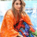 Urvashi Dholakia Instagram - Be your own Rainbow 🌈 ✨🌟💕🌈 : : 📸 @fashionbyrahulsharma : #urvashidholakia #candid #pose #chill #vibes #lifeisgood #tuesday #look #style #pool #side #photoshoot #colourful #instamoment #❤️