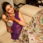 Urvashi Dholakia Instagram - Purple Rain 💜 : : 📸 : @iam_kunalverma Outfit : @subhiyah_clothing Styled by : @stylingbyvictor @sohail__mughal___ : ; #urvashidholakia #pose #cute #style #look #indianwear #mehendi #festive #mood #photoshoot #lehenga #outfitoftheday #✨