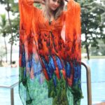 Urvashi Dholakia Instagram - Be your own Rainbow 🌈 ✨🌟💕🌈 : : 📸 @fashionbyrahulsharma : #urvashidholakia #candid #pose #chill #vibes #lifeisgood #tuesday #look #style #pool #side #photoshoot #colourful #instamoment #❤️