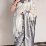 Vahbbiz Dorabjee Instagram - Wedding season is here and im getting ready with @khiyarafashion They have a stunning collection😍 Head over to www.khiyara.com NOW ‼️ to shop this 'black and white designer silk saree' priced at 6395/- Only Videography:- @abhay_r_kirti Makeup:- @makeup_by_neha_ansari Hair:- @makeoversrajni