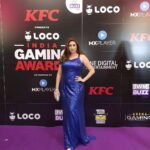 Vahbbiz Dorabjee Instagram - It was an honor to present an award at India's First Gaming Awards by @iwmbuzz It was a great experience to witness the Gamers and the youth oriented community. Thank you for having me there @sinhavantika @iwmbuzz Outfit:- @richa_r29 The Westin Mumbai Garden City