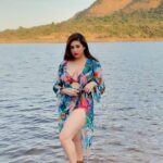 Vahbbiz Dorabjee Instagram - Sometimes you just need to getaway to refuel your soul❤️ Unplug your Mind..Went in the lake and had some Aqua Therapy😍 Location:- @casuarinaresortpark @mst_adco Swimwear:- @angelcroshet_swimwear Casuarina