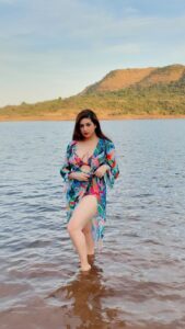 Vahbbiz Dorabjee Instagram - Sometimes you just need to getaway to refuel your soul❤️ Unplug your Mind..Went in the lake and had some Aqua Therapy😍 Location:- @casuarinaresortpark @mst_adco Swimwear:- @angelcroshet_swimwear Casuarina