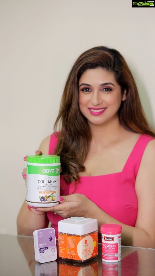 Vahbbiz Dorabjee Instagram - Health is a daily practice & this Valentine is dedicated to self care with @nykaawellness ❤️ There are a few supplements that are a part of my daily routine which keep me healthy and going! ✨ Here are my recommendations: 🙌OZiva Plant Based Collagen Builder 🙌Nyumi Skin Gummies 🙌Swisse Women's Multivitamin 🙌Wellbeing Nutrition Melts All of them are available on the Nykaa Pink Love Sale! Check them out! ☺️ You can avail upto 60% off from the sale. 👈 #Ad #GoodnessWithNykaa #NykaaPinkLoveSale @nykaawellness