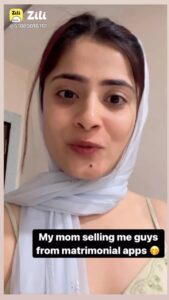 Vaishali Takkar Instagram - Jab maa ko koi mere liye pasand aa jaye 🤦🏻‍♀️🤣 
Follow on zili *Link In Bio* 
@zili_videos_india 
#zili #zilicreator #funny #trending #funnyvideos