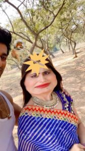 Vaishali Takkar Instagram - Shiva says Kanak ji, I'm back! 😁 #rakshabandhan #nishantmalkhani #vaishalitakkar #trendingreels @dangal_tv_channel