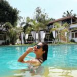 Vaishali Takkar Instagram - Sorry, No Lifeguard On Duty For you ! 😉 #Summer #summervibes #pool #poolvibes #swimmingpool #bikini #blogger