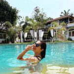 Vaishali Takkar Instagram – Sorry, No Lifeguard On Duty For you ! 😉 
#Summer #summervibes #pool #poolvibes #swimmingpool #bikini #blogger