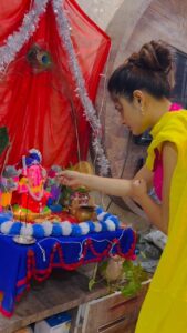 Vaishali Takkar Instagram - साथ तेरा बस चाहूँ मै 🫶🏼 #GanpatiBappa