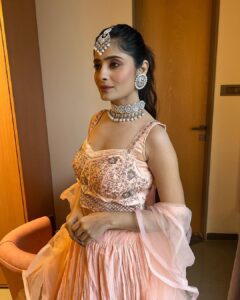 Vaishali Takkar Instagram - Eh nakhre adaavan mere layi.. mai khud nu sajawan mere layi 😉
MUAH @mohmayaaurmakeup 

#selflove #indowestern #lehnga#makeup #jewlery
