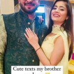 Vaishali Takkar Instagram - And Then … Read the last one 🤐 @neeraj.takkar #brothersister #reels #trending