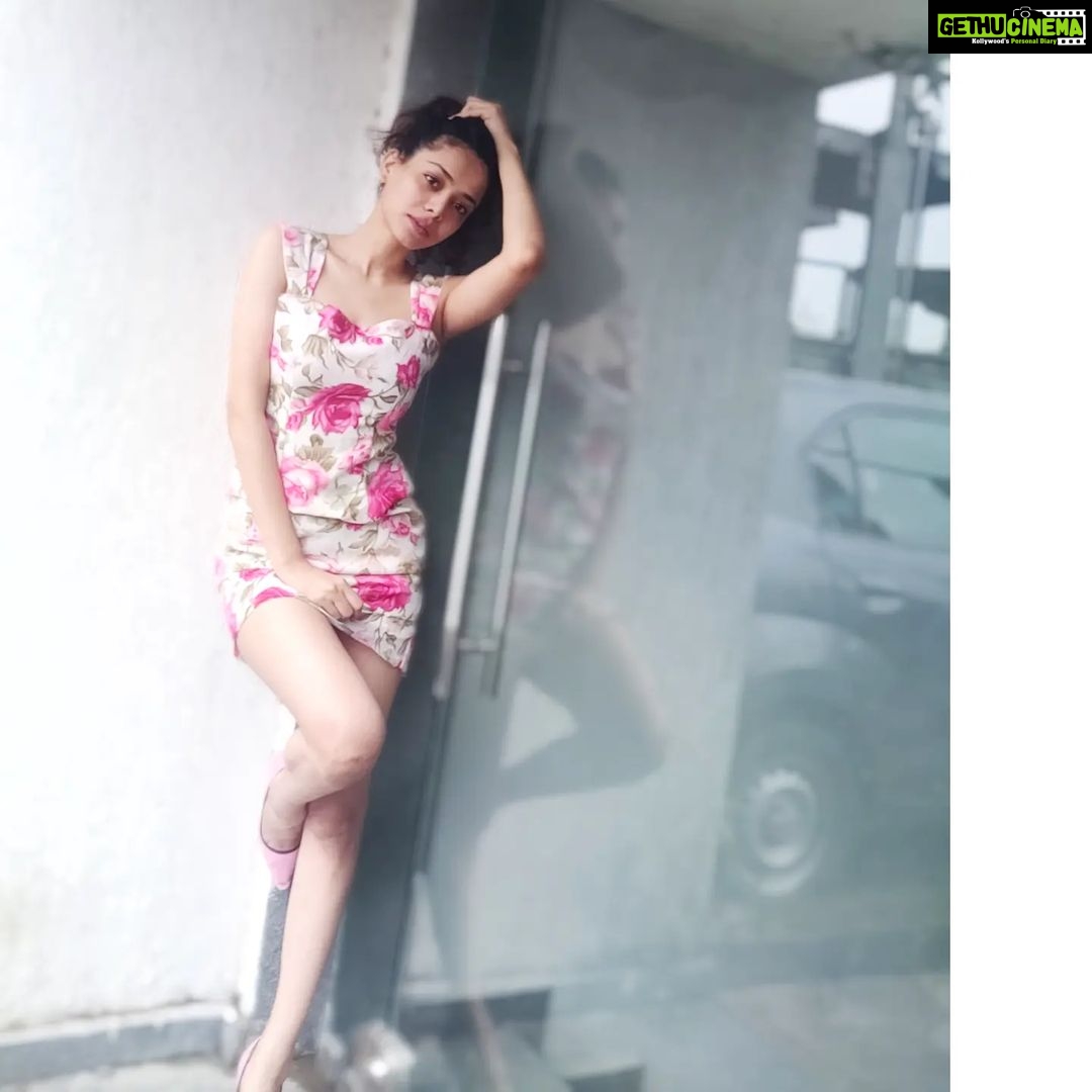 Vaishnavi Dhanraj Instagram - Keep swiping left to check out my Dark Circles ! Dress - stitched and gifted by my friend - Gracy๐ Gracy if you see this post ..pls call me ..lost your number ๐ #iamsuchamonkey #idontstepoutmuch #sorry #khudkikhicho #๐ #selfclicked #nofilter