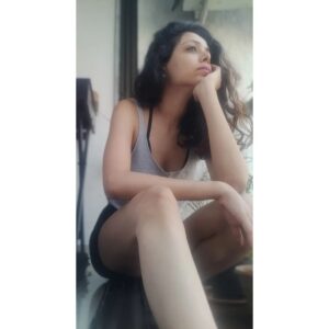 Vaishnavi Dhanraj Instagram - Do we really have to become all that We  Are Not..inorder to become all that We Are? 

P.S.- too many thoughts spoil the mood 💭

#selfmusings #selfclicked #longtime #nosee d e f g ..