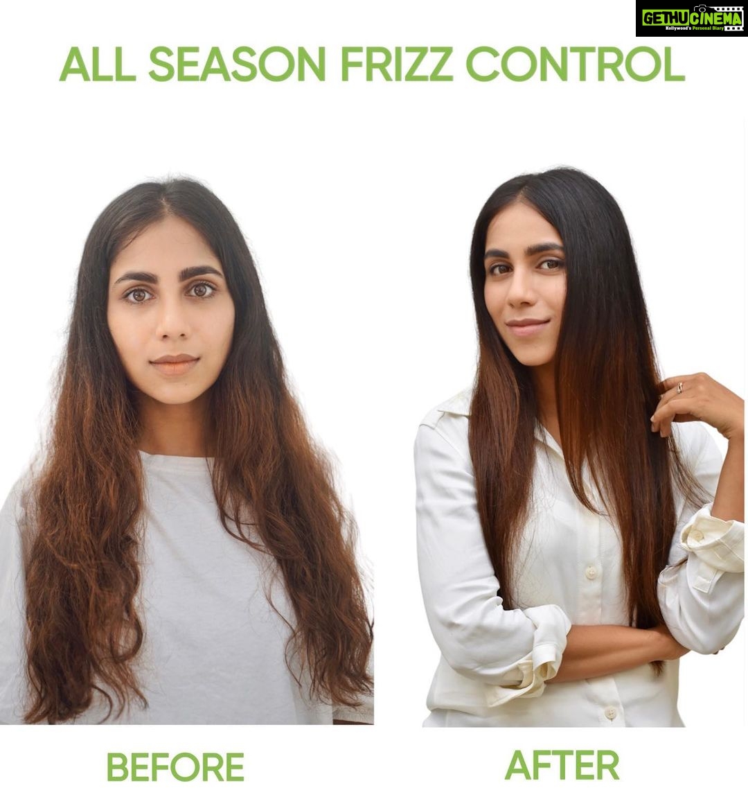 Veebha Anand Instagram - Saying bye to frizz has never been easier with the #BiolageSmoothProof products! The smoothproof range seals in smoothness and locks out frizz with the Biolage SmoothProof products! Here is a Before/ After to show you the difference!! I absolutely love how the products have helped me tame my frizzy hair instantly and transformed them into smooth and manageable hair ! . You too can get your hands on these magical products because it’s Good for hair, good for you, good for the planet. . #Ad #BiolageSmoothProofSerum #DeepTreatmentPack #NatureInspiredProfessionalCare #BiolagePartner #AllSeasonFrizzControl #Biolage #BiolageIndia #MatrixOptiCare #MatrixIndia @biolage