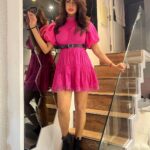 Vindhya Tiwari Instagram - I hope you find someone who always chooses you and if you don't -I hope you always choose yourself 💕 Fall in love with you every day a little more ,little bit -little bit more 💫✨⭐ Pretty in pink ??🙈😉 #pink #love #savage #dressup #hairdo #dress #cute Mumbai, Maharashtra