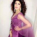 Vindhya Tiwari Instagram - The epitome of royalty is 💜 #purple #attire #princess #vibes !! Styled exclusively @kapoormohit888 Mumbai, Maharashtra