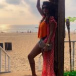 Vindhya Tiwari Instagram - Good mornings like this 🧡 @agondacottages_ #agondacottages ….can u feel the Goa vibes ?? #goa #shoot #destination #love !! Agonda, Goa, India