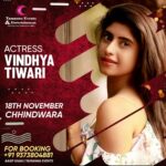 Vindhya Tiwari Instagram – See You Chhindwara on 18th November with Gorgeous @vindhyatiwary