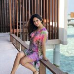 Vinny Arora Instagram - Just the wind doing a good job with my hair 💕🌊 Paradise Island Maldives