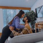 Vrushika Mehta Instagram - A casual evening with some cosiness, romance, love & laughter 🥰 PS: Didn’t know @saurabhghedia21 could act so well 😍 Shot by: @bhumilmehta8 (owner of mehta productions 😂) Couldn’t find a better location for the weekend @pinereeve.co #reelitfeelit #feelitreelit #canada🇨🇦 #love #rabhdivrushyy