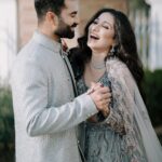 Vrushika Mehta Instagram - Our beginning of forever ♾️ 11.12.2022 💍❤️🧿 . . Photography: @sapariyavivek Wearing: @asopalav #love #engaged💍 #rabhdivrushyy ❤️