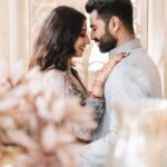 Vrushika Mehta Instagram - Our beginning of forever ♾️ 11.12.2022 💍❤️🧿 . . Photography: @sapariyavivek Wearing: @asopalav #love #engaged💍 #rabhdivrushyy ❤️