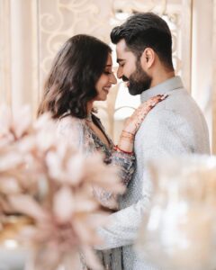 Vrushika Mehta Instagram - Our beginning of forever ♾️ 11.12.2022 💍❤️🧿
.
.
Photography: @sapariyavivek 
Wearing: @asopalav 
#love #engaged💍 #rabhdivrushyy ❤️