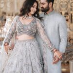 Vrushika Mehta Instagram - Our beginning of forever ♾️ 11.12.2022 💍❤️🧿 . . Photography: @sapariyavivek Wearing: @asopalav #love #engaged💍 #rabhdivrushyy ❤️
