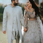 Vrushika Mehta Instagram - Our beginning of forever ♾️ 11.12.2022 💍❤️🧿 . . Photography: @sapariyavivek Wearing: @asopalav #love #engaged💍 #rabhdivrushyy ❤️