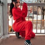 Vrushika Mehta Instagram - RED the colour of ___________? . .Wearing: @shophighlane Pc: @saurabhghedia21 #photooftheday #instagram #vrushikamehta #canada