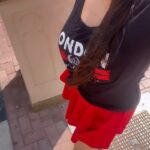 Yamini Malhotra Instagram - When noone is ready to click my video but I gotta flaunt my red hot skirt ❤️🖤 . #dubai #dubaitrip #dubaitravel #redskirt #dubaivlogger #dubaivlog #gurgaonblogger #gurgaonbloggers #delhiblogger #delhibloggers #indianinfluencer #indianblogger #indiantravelvlogger