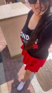 Yamini Malhotra Instagram - When noone is ready to click my video but I gotta flaunt my red hot skirt ❤️🖤 . #dubai #dubaitrip #dubaitravel #redskirt #dubaivlogger #dubaivlog #gurgaonblogger #gurgaonbloggers #delhiblogger #delhibloggers #indianinfluencer #indianblogger #indiantravelvlogger