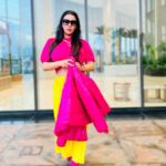 Yamini Malhotra Instagram - Out for Valentine’s Day Lunch 💖 Happy Valentine’s Day my lovely Insta people 🤗 What are your plans for today?? . #valentines #valentineday #valentineweek #valentinesweek #valentinesmakeup #valentinesoutfit #outfitoftheday #pinkpuffer #pufferjacket #pinkjacket #yellowskirt #colorblock #colorblocking #fashioninfluencer #indianinfluencer #indianblogger #gurgaonblogger #gurgaonbloggers #delhiblogger #delhibloggers #fashion2023 #fashiongram Gurugram