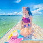 Yukti Kapoor Instagram - The sea! the sea! the open sea! The blue, the fresh, the ever free! 🌞🌸 #phiphi2022 🧿 Styling: @styling.your.soul @style.onrent Phiphi Island