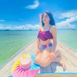 Yukti Kapoor Instagram - The sea! the sea! the open sea! The blue, the fresh, the ever free! 🌞🌸 #phiphi2022 🧿 Styling: @styling.your.soul @style.onrent Phiphi Island