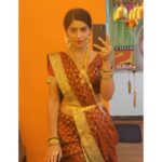 Yukti Kapoor Instagram - 9vvari saree ☺️ Maddamsir - 10 pm on @sonysab #actorslife #tvshow