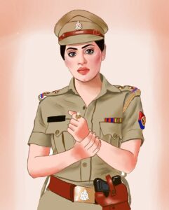 Yukti Kapoor Instagram - SI karishma Singh  #maddamsir @sonysab 

Shoutout to this amazing talented  artist @m_naxi_soularts for this beautiful art!! I'm so in love with what you have created ..Everything done from scratch by hand .. Totally an original masterpiece!! Lots of love!! 

Thank you so much !☺️ @meenaxi_actorofficial 💕