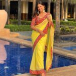 Aahana Kumra Instagram - Send rishtas!? Looking like बसंत ऋतु 💛💛🌻🌻🐝🐝🌞🌞 #weddingseason 📸 by : @aparnathakur . . #weddingphotography #wedding #sunsetphotography #aahanakumra #shaadiseason #shaadi #shaadisaga #saree #sareenotsorry #sareelover Karjat
