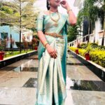 Aashika Padukone Instagram - Mood🫶🏻 . . Saree: @rrs_online_wear