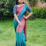 Aashika Padukone Instagram - Just checking in! 🌸 Saree by: @omsai_pattusarees @omsai_designers