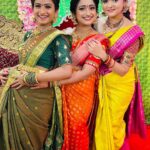 Aashika Padukone Instagram - Married to ourselves with the baby bump 🙈🥰😍 Some fun reels during shoot @sidshnu @sri_satya_ @ashikapadukone_official #trinayani #hasini #sumana #reelpregnant