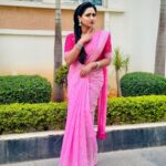Aashika Padukone Instagram - Girly and fabulous 🌸 Saree: @elitew.in